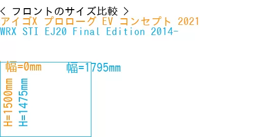 #アイゴX プロローグ EV コンセプト 2021 + WRX STI EJ20 Final Edition 2014-